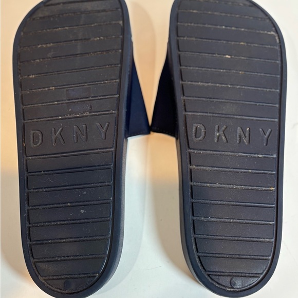 DKNY Dark Blue Slide Sandals with Emblem - Picture 5 of 5